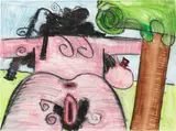 Carroll Dunham, Untitled, 2009, watercolor, crayon and pencil on paper