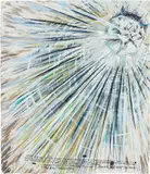 No Title (While hers had) by Raymond Pettibon, 2005, pen, ink and watercolor on paper, sold Sep 2024