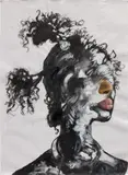 Khari Turner, Entering Hope Adjacent, 2020, acrylic, oil, ink and charcoal on paper