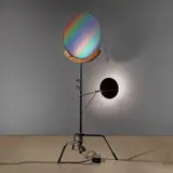 Ólafur Elíasson, Holo lamp, 2005, stainless steel, holo lens, mirror and light
