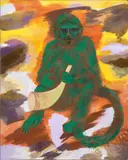 Allison Katz, IQ, 2015, oil on canvas