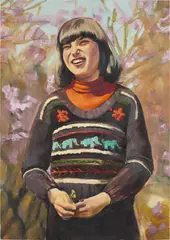 Paulina Olowska, Sweterek-Blazeaka (Sweater - blouse), 2010, oil on canvas