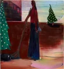Heidi Hahn, Burn Out in Shredded Heaven 7, 2018-2019, oil on canvas