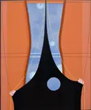 Veronika Pausova, i drew the curtains, 2020, oil on canvas