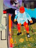 Veronica Fernandez, In Flight, 2021, acrylic, oil and oilstick on canvas