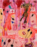 Yirui Jia, A Girl Cut in Five, 2022, acrylic on canvas
