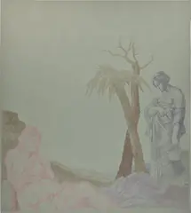 Sergej Jensen, Untitled, 2014, acrylic on linen