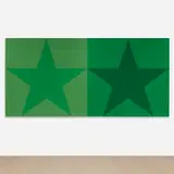 Lucien Smith, Star (7738, 355, 342), 2017, acrylic on canvas, in 2 parts
