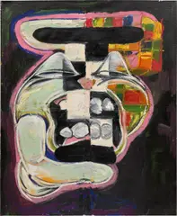 Gerasimos Floratos, Complex Min, 2018, acrylic and oil on canvas