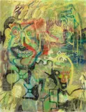 Michael Williams, A Reasoned Case for Why You Should do an Inconvenient Thing, 2012, oil and airbrush on canvas