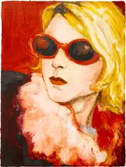 Elizabeth Peyton, Kurt (sunglasses), 1995, oil on canvas