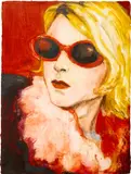 Elizabeth Peyton, Kurt (sunglasses), 1995, oil on canvas