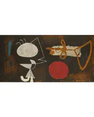 Peinture by Joan Miró, 1950, oil on Masonite, sold Nov 2024