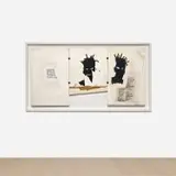 Jean-Michel Basquiat, Self-Portrait, 1983, acrylic, oil, oilstick and paper collage on wood, triptych