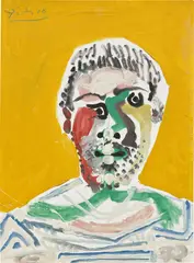 Pablo Picasso, Buste d'homme, oil on canvas