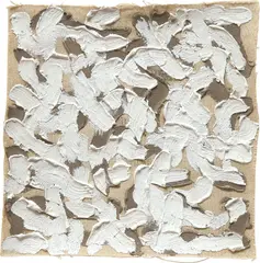 Robert Ryman, Untitled, 1963-1964, oil on sized unstretched cotton canvas