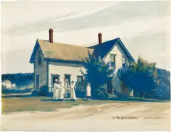 Edward Hopper, The Latham Family Home, Maine, 1927, watercolor on paper