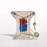 Alexander Calder, Reclining Bride, 1948, silver wire, glass and steel wire, with brass wire key