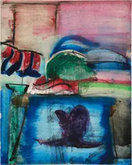 Pond Memory by Grace Hartigan, 1963, oil on canvas, sold Nov 2024