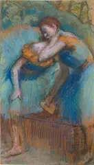 Deux danseuses by Edgar Degas, 1891, pastel on paper mounted on board, offered Nov 2024