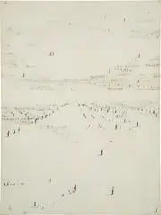 Hedda Sterne, Untitled, 1978, oil and ink on canvas