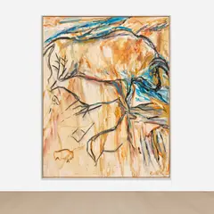 Elaine de Kooning, The Animal Powers Cave #67, 1986–1988, acrylic on canvas