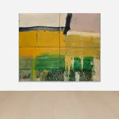 Alfred Leslie, Ornette Coleman, 1956, oil on canvas, in 4 parts