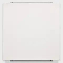 Robert Ryman, Sign, 1982, oil and Enamelac on stretched cotton, with 2 aluminum fasteners and 4 hexagonal bolts