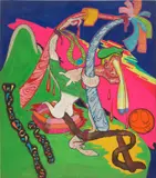 Peter Saul, White Boy Learns a Lesson
