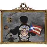 Martin Wong, El Caribe, 1988, acrylic on canvas, in artist's found frame