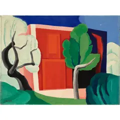 Oscar Florianus Bluemner, Colors of May, 1930, tempera on board