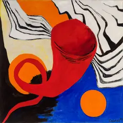 Alexander Calder, Cornucopia, 1955, oil on canvas