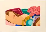 Tom Wesselmann, Study for Great American Nude, 1976, pencil and Liquitex on paper