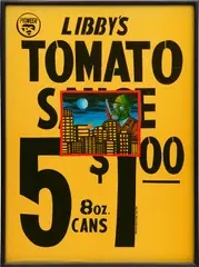 David Wojnarowicz, Tomato Sauce, 1984, acrylic on commercial screenprint