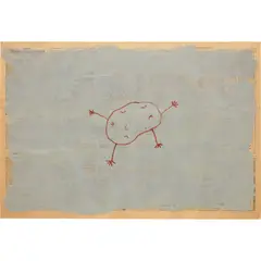 Paul Thek, Untitled (Potato), 1974, acrylic and graphite on newspaper