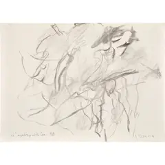Untitled by Willem de Kooning, charcoal on paper, offered Nov 2024