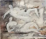 Henry Moore, Two Female Reclining Figures