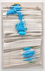 Marjorie Strider, Venetian Blinds, pigmented urethane foam and Venetian blind