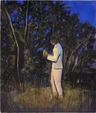 Antonio Obá, Cura, 2020, oil on canvas