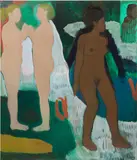 Sahara Longe, Loneliness, 2022, oil on jute