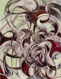 Yuan Fang, Tickling II, 2023, acrylic and spray paint on canvas