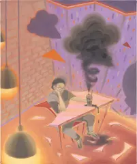 Guimi You, Rain Drop, 2019, oil on canvas