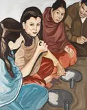 Raghav Babbar, Inside Joke, 2021, oil on canvas