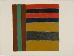 Untitled 4/13/84 by Sean Scully, pastel on paper, sold Nov 2024