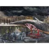 Hernan Bas, Untitled (Dating Pool), 2003, water-based oil on panel