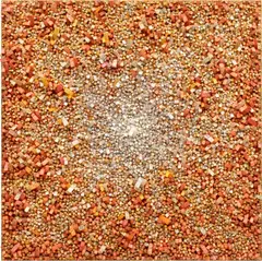 Aggregation 11-SE068 by Chun Kwang Young, 2011, mixed media with Korean mulberry paper, sold Nov 2024