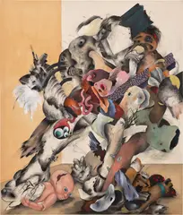 Ahmed Alsoudani, Untitled, 2010, acrylic and charcoal on canvas