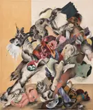 Ahmed Alsoudani, Untitled, 2010, acrylic and charcoal on canvas