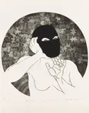 Belkis Ayón, My Vernicle, o tu amor me condena, 1998, collograph