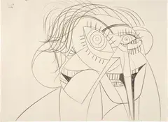 George Condo, Untitled, 2014, graphite on paper